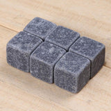 6Pcs Marble Cubes Whiskey Drinks Chilling Ice Stone Bar Cocktail Accessories  Wedding cooling drinks Ice Bags