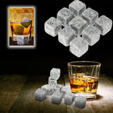 6Pcs Marble Cubes Whiskey Drinks Chilling Ice Stone Bar Cocktail Accessories  Wedding cooling drinks Ice Bags