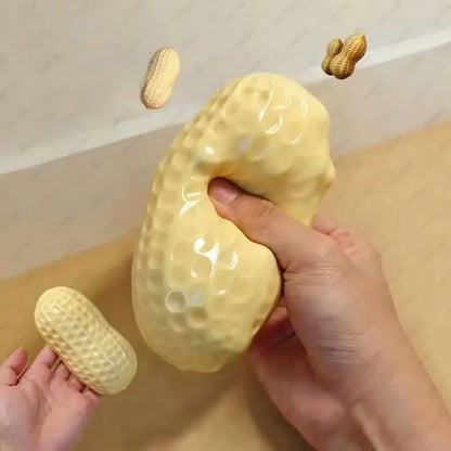 Peanut Stress Ball Crunchy Squeeze Ball Squishy Toy, Buttery-Soft Feel Fidget Toy ASMR Sensory Anti Stress Toys For Adults, Birt