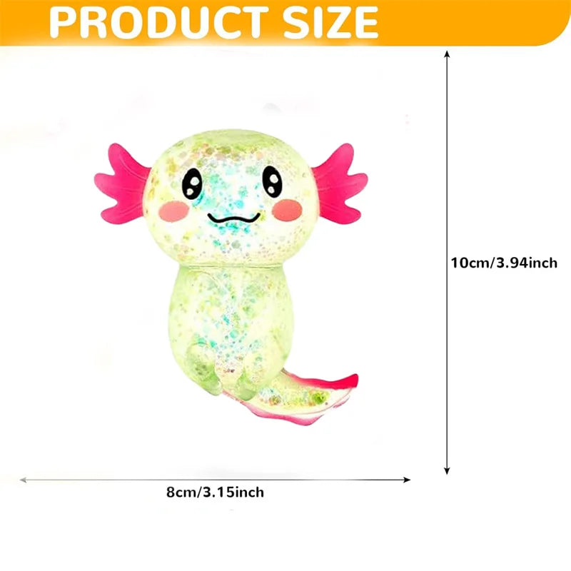 1/3/6/9PCS Axolotl Sensory Stress Relief Squishy Valentine's Day Gift Axolotl Party Supplies Gift Stress Relief Squeezing Gift