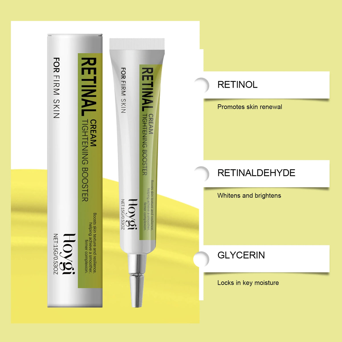 Retinal Retinol Tightening Booster Cream For Face Eye Neck Wrinkle Remover Promotes Skin Renewal Smoothing Wrinkle Retinol Serum Balm Lifting Friming Retinal Cream K-Beauty Glowing Skincare
