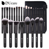 DUcare Professional Makeup Brushes 8-27Pcs Makeup Brush Full Set Foundation Eyeshadow Powder Synthetic Goat Hair Cosmetics Brush