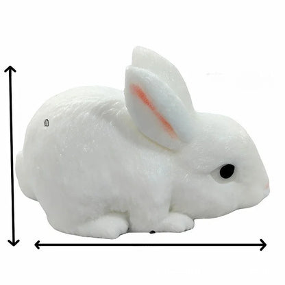 1PC White Rabbit Wet-Soft Resin Slow-Rebound Squishy Toy, Soft Anti-Burst Durable BPA-Free Odorless Non-Sticky Easy-Clean Portable Lightweight Comfort-Grip Tear-Resistant Stretchable Calming Fidget Sensory Stress Relief Play