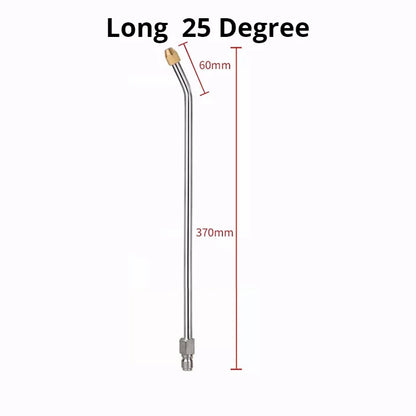 25°/90°/U High Pressure Washer Extension Wand With 1/4 Quick Connector Lance Spear With CurvedHead Rod Cleaning Tool for car