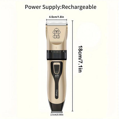 USB Rechargeable Electric Pet Grooming Kit Cordless Trimmer Professional Shaver Tool Set for Dogs & Cats Dog Grooming Essentials