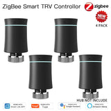 MOES ZigBee 3.0 TRV Thermostat Tuya Radiator Actuator Valve Smart Programmable Temperature Controller Alexa Google Voice Control