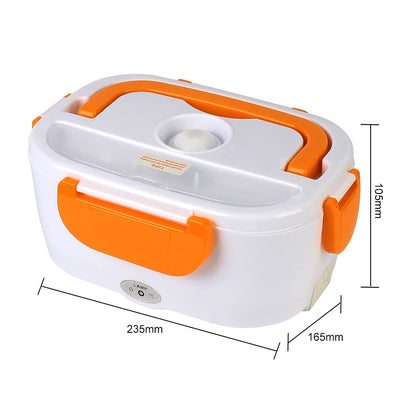 Fast Heating Food container Dinnerware Food Warmer 12V 220V EU Plug Electric Heated Lunch Box Travel Car Work Heating Bento Box