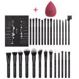 DUcare Black makeup brush Professional Makeup Eyeshadow Foundation Powder Soft Synthetic Hair Makeup Brushes