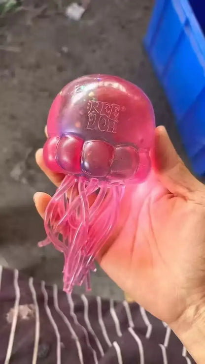 Transparent Glitter Jellyfish Squishy Toy Super Soft BIG Squeeze Stress Ball Sensory Fidget Toy for Anxiety Relief 114 / 128