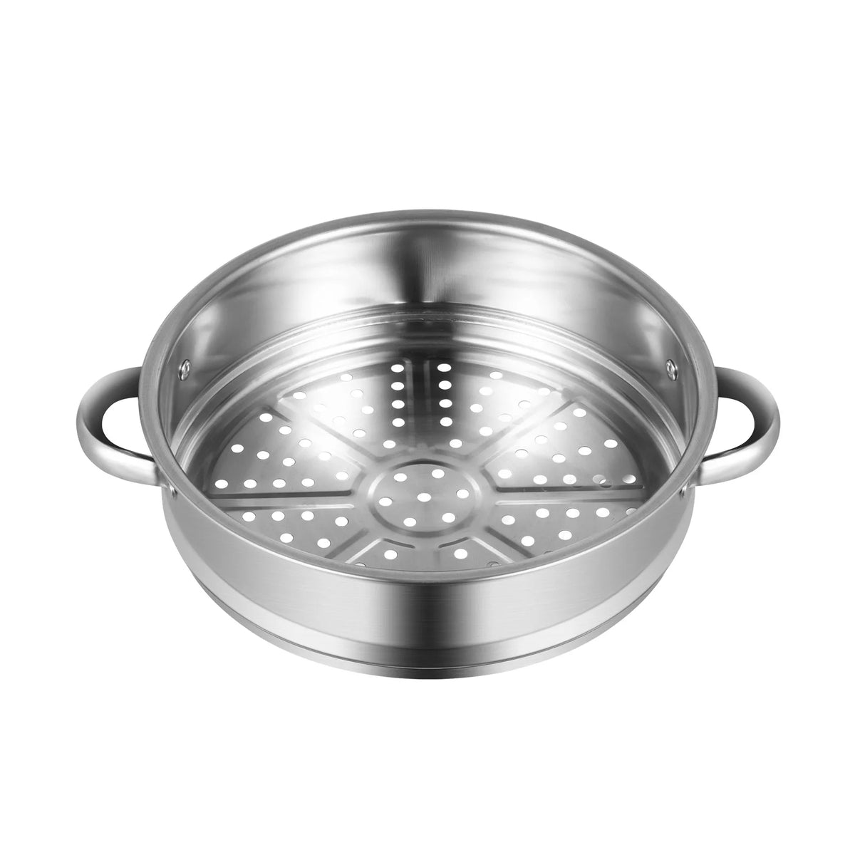 32CM Stainless Steel Steamer Pot 5-Tier Large Steaming Pot Cookware W/Lid & Handle for Vegetable, Dumpling, Stock, Sauce