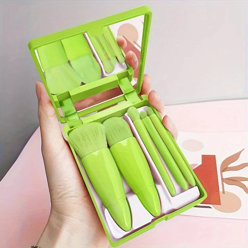 Mini Makeup Brushes Set Mirror Soft Fluffy for Cosmetics Foundation Powder Eyeshadow Kabuki Blending Makeup Brush Beauty Tool