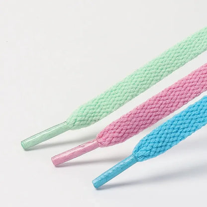 1pair Flat Shoelaces Classic Shoe Laces Fit Fashion Solid Sports Shoelace Casual Unisex Shoe Strings Shoe Accessories