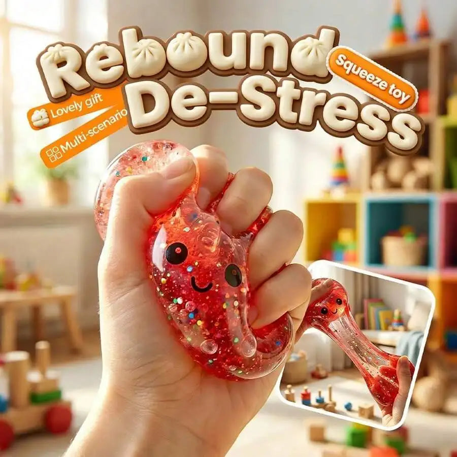 Squeeze Dumpling Stress Relief Ball 2026 New Bun-Shaped Squeeze Ball Multi-Piece Party Gift Pack Pocket Game (Color Random) Dumpling-Shaped Squeeze Toy, Squeeze Dough Stress Relief Toy