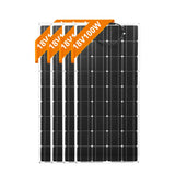 DOKIO 18V 16V 100W Flexible Solar Panels 300W Waterproof Monocrystalline Solar Panel Camping RV Home Charge 12V DFSP-100M