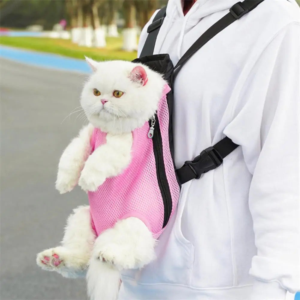 Pet Carrier Backpack Adjustable Pet Front Carrier for Hiking And Riding Dog Backpack Pet Legs Out Travel Bag for Cats Small Dogs