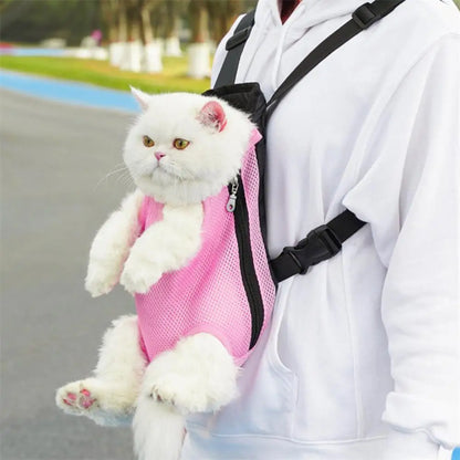 Pet Carrier Backpack Adjustable Pet Front Carrier for Hiking And Riding Dog Backpack Pet Legs Out Travel Bag for Cats Small Dogs