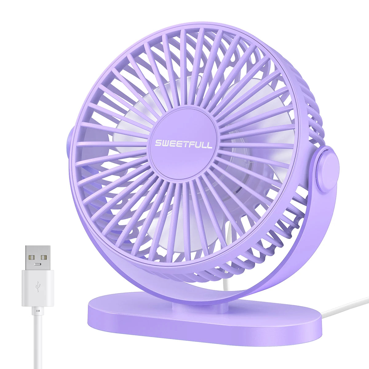 Desktop Wall Mounted Mini Electric Fan Mute 3 Speed Adjustment Portable USB Fan For Home Desk Office