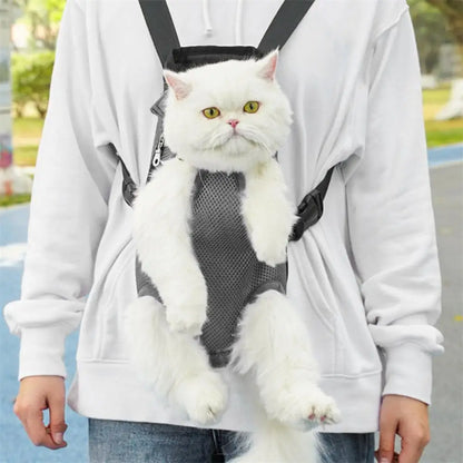 Pet Carrier Backpack Adjustable Pet Front Carrier for Hiking And Riding Dog Backpack Pet Legs Out Travel Bag for Cats Small Dogs