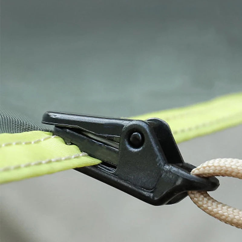 10PCS Tent Rope Fastener Adjuster Outdoor Camping Triangle Non-Slip Hiking Rope Buckles Stopper Tools Adjust Rope Accessories