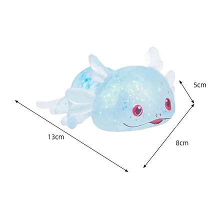 1/4PCS Squishy Stress Glitter Axolotl for Kids Adult Sugar Ball Stress Relief Birthday Party Favors Gift Easter Basket Filler