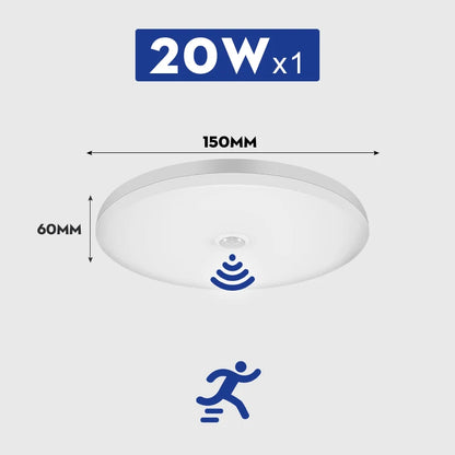 LED Motion Sensor Ceiling Lighting LED Radar Sensor Light for Room Hallways Aisle Stair Balcony Garage Induction Ceiling Lights