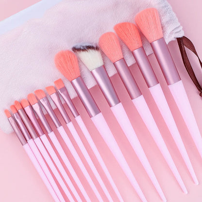 10/14Pcs Makeup Brushes Set EyeShadow Foundation Women Cosmetic Loose Powder Blush Super Soft Blending Make Up Brush Beauty Tool