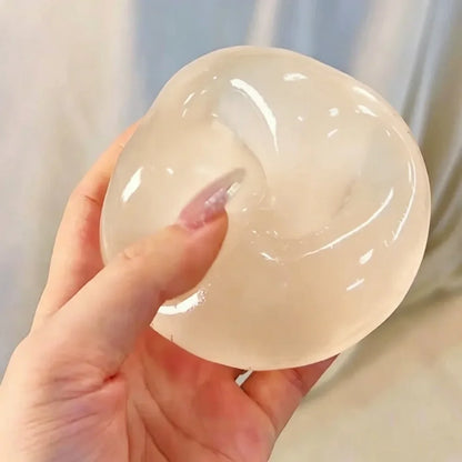 Coconut Oil Squishy, Coconut Oil Stress Ball – Super Soft, Handmade Slow Rising Fidget Squeeze Toy for Stress Relief, Squeeze the Stress Away, Easy to Clean, Portable, Ideal for Office Desk Home Travel,Christmas Gift