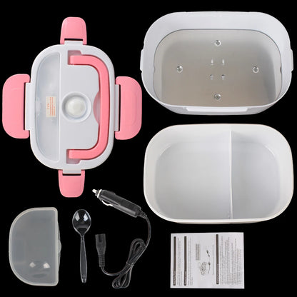 Fast Heating Food container Dinnerware Food Warmer 12V 220V EU Plug Electric Heated Lunch Box Travel Car Work Heating Bento Box