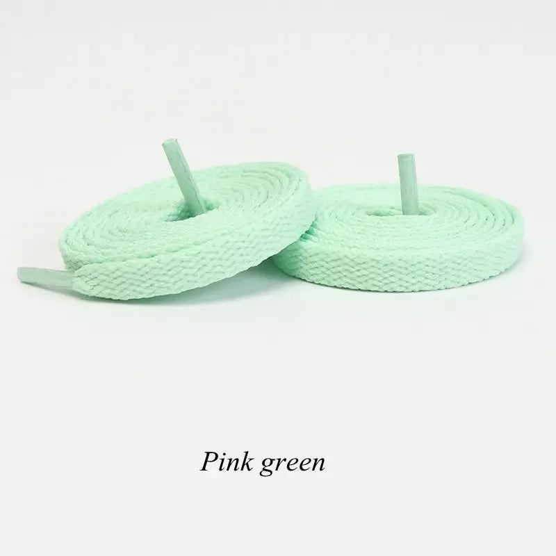 1pair Flat Shoelaces Classic Shoe Laces Fit Fashion Solid Sports Shoelace Casual Unisex Shoe Strings Shoe Accessories