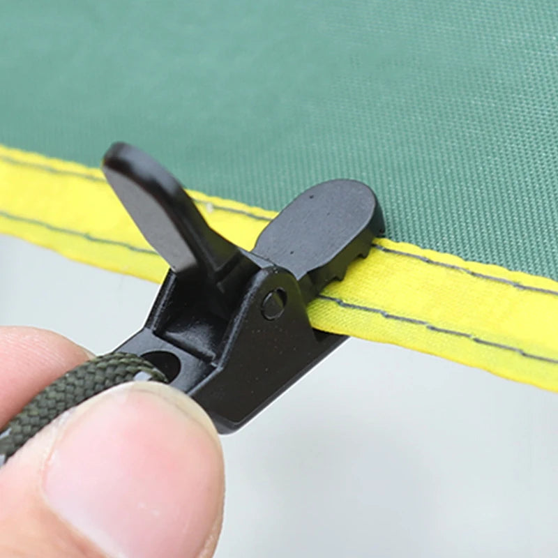 10PCS Tent Rope Fastener Adjuster Outdoor Camping Triangle Non-Slip Hiking Rope Buckles Stopper Tools Adjust Rope Accessories