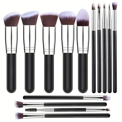 Professiona 14PCS Makeup Brushes Set  Soft Fluffy Foundation Blush Powder Eyeshadow Kabuki Blending Female Cosmetics Beauty Tool