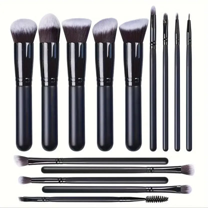 Professiona 14PCS Makeup Brushes Set  Soft Fluffy Foundation Blush Powder Eyeshadow Kabuki Blending Female Cosmetics Beauty Tool