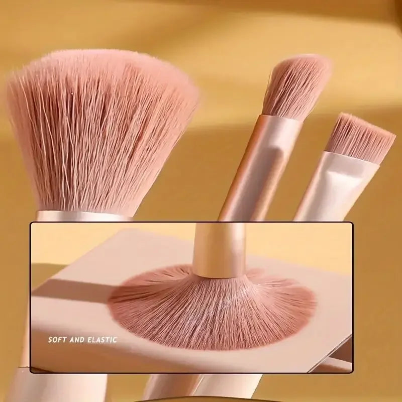 Mini Makeup Brushes Set Mirror Soft Fluffy for Cosmetics Foundation Powder Eyeshadow Kabuki Blending Makeup Brush Beauty Tool