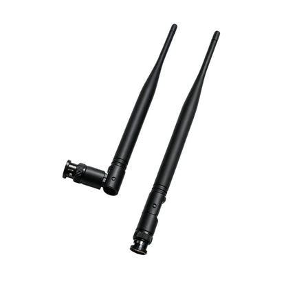 2Pcs/Set BNC Male Antenna Wireless Microphone Receiver Antenna UHF 500MHz-900MHz 3dBi Gain Amplifier Signal Antenna 215mm Length