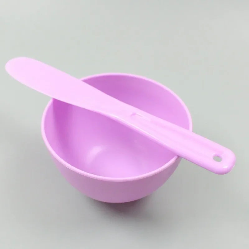 Silicone Face Mask Mixing Bowl Set Facial Care Mask Kit-Includes Mixing Bowl Stirring Stick Brush DIY Salon Make Up Supplies