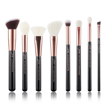 Jessup Makeup Brushes Set 6-25pcs Foundation Powder Eyeshadow Liner Brush Blending Highlighter RoseGold/Black