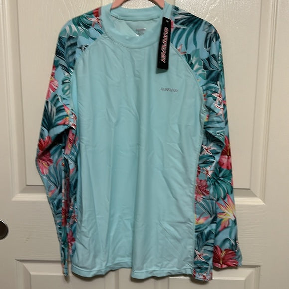 Women's Swim Shirts Long Sleeve Rash Guard Quick Dry Size Large