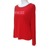 NWOT Victoria's Red‎ "Angel" Long Sleeve Shirt. Size Medium. Women's Fashion