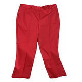 NWT Liz Claiborne Emma Women's Red Mid Rise Slim Pant Size 14 Petite.