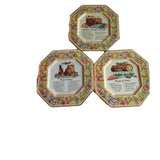 Bundle of 3 Avon Tin Plates with‎ Recipes. Home Kitchen Decors