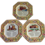 Bundle of 3 Avon Tin Plates with‎ Recipes. Home Kitchen Decors