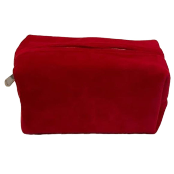 NEW Dior Velvet Trousse Red Makeup Pouch. Women's Accessories.