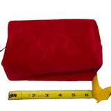 NEW Dior Velvet Trousse Red Makeup Pouch. Women's Accessories.