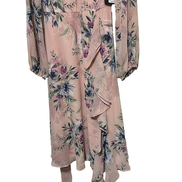 NWT Women's Floral Print Long Sleeve Dress Size 4. Women's Fashion