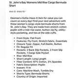 St. John's Bay Women's Mid-Rise Cargo Bermuda Shorts. Women's Fashion