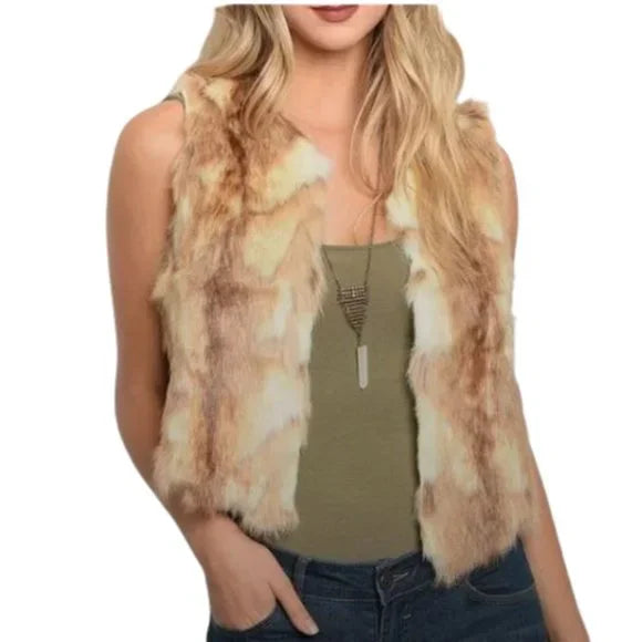 50% OFF Jenna Women's Fur Vest Size Small Women's Fashion Fall Winter