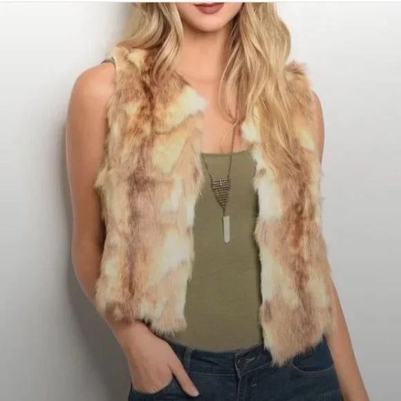 50% OFF Jenna Women's Fur Vest Size Small Women's Fashion Fall Winter