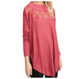 NWT Casual Free People Pink‎ Thermal Long Sleeve Top Blouse. Size Small. Women's Fashion