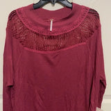 NWT Casual Free People Pink‎ Thermal Long Sleeve Top Blouse. Size Small. Women's Fashion