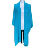 NWT New Chicos Blue Long Sleeve Cardigan Size L/XL Women's Ladies Fashion Winter